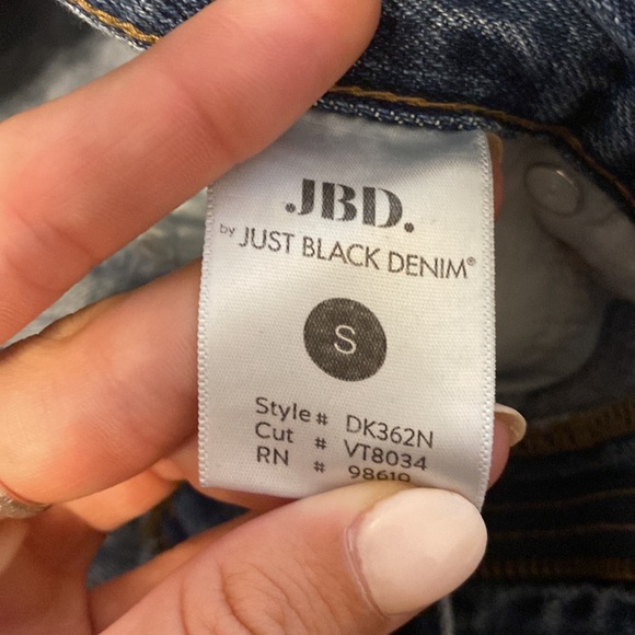 Distressed Denim Skirt-JBD - Picture 3 of 3